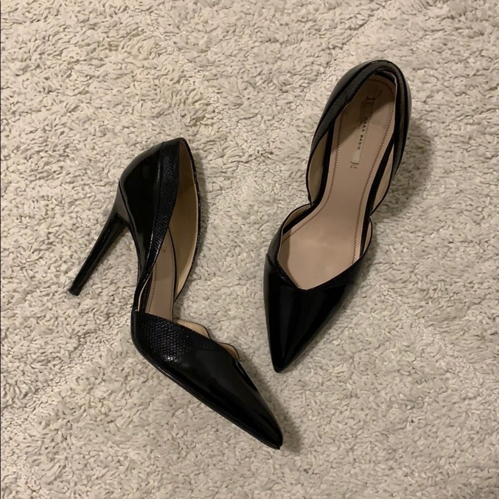 Zara black heels